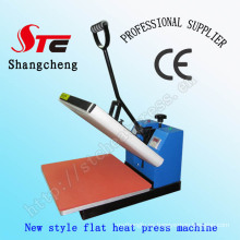 38 * 38cm CE calor plano Simple prensa máquina Manual máquina camiseta calor transferencia de impresión del traspaso térmico
